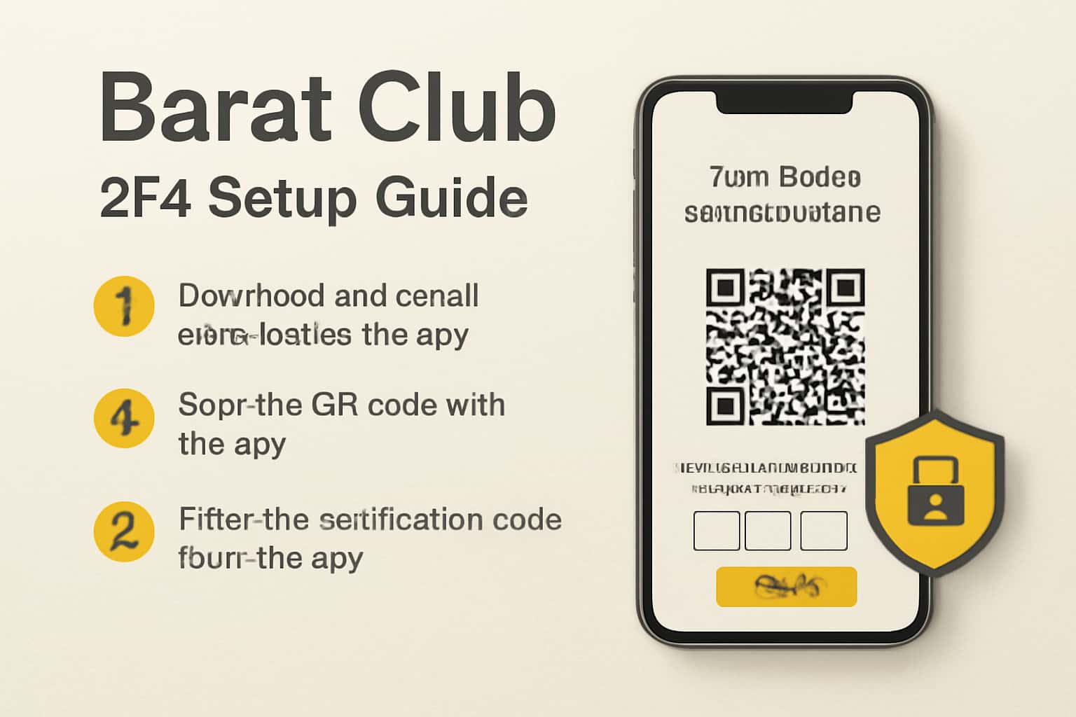 A futuristic representation of the Barat Club 2FA Setup Guide