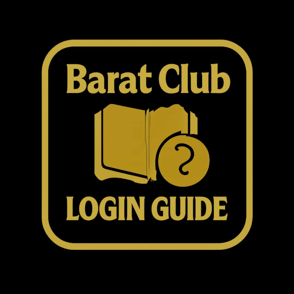 A professional badge symbolizing the Barat Club Login Guide.