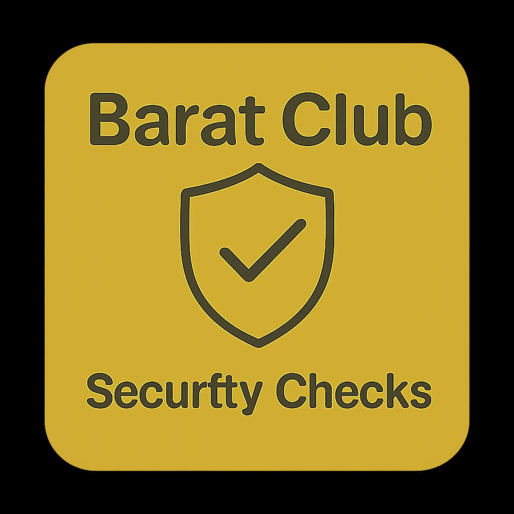 An icon symbolizing security checks for the Barat Club, emphasizing guidance and safety.