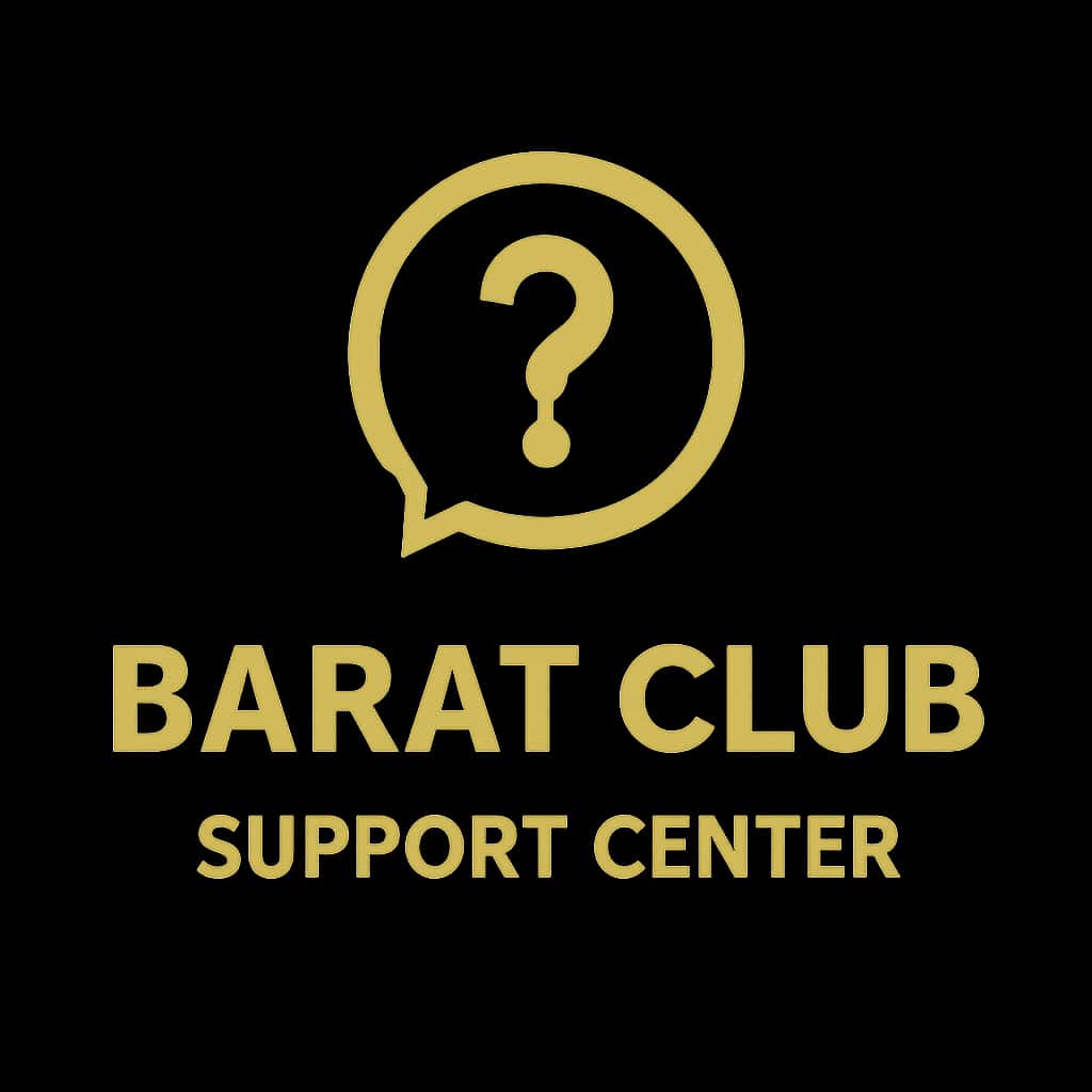 An icon symbolizing assistance and guidance for Barat Club users.