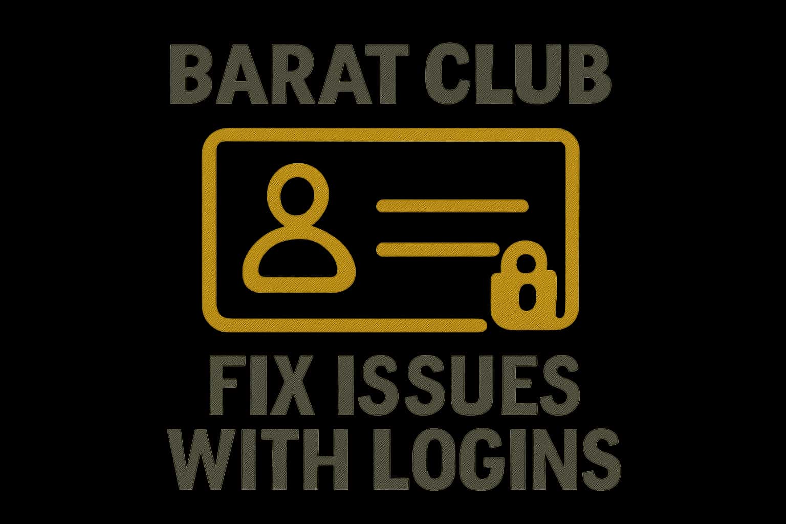 An informational scene depicting the process of fixing login issues with Barat Club.
