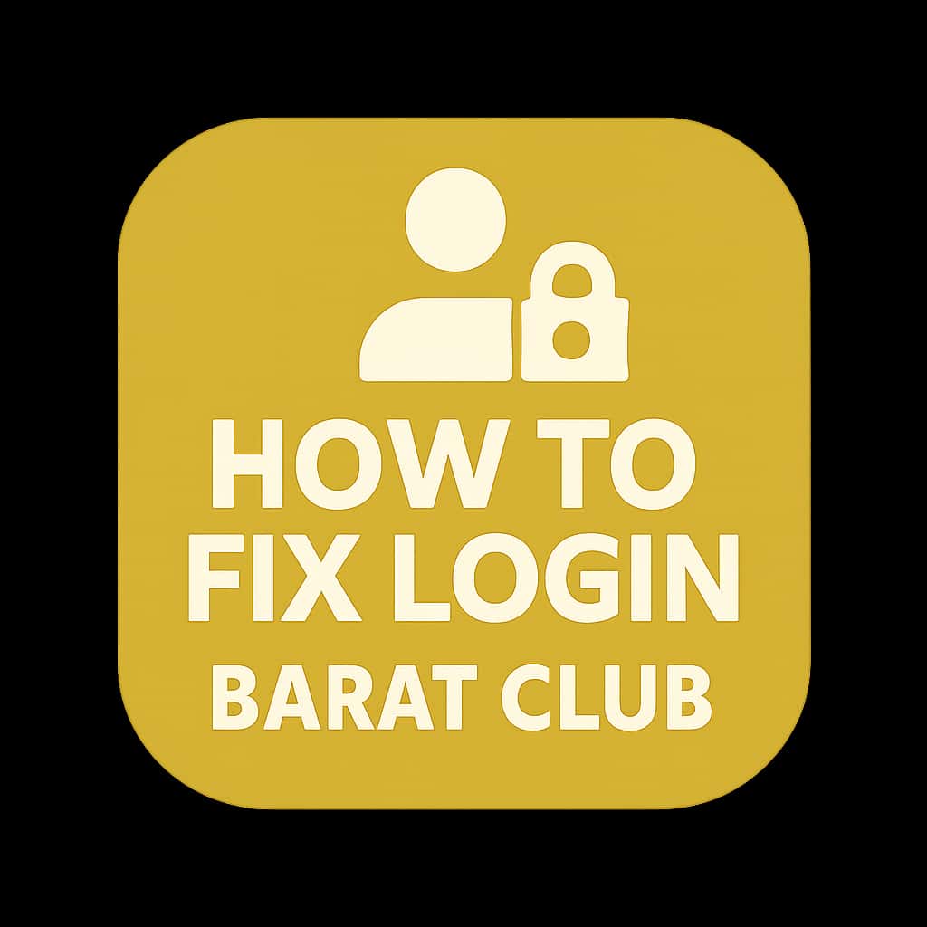An icon representing login assistance for Barat Club.