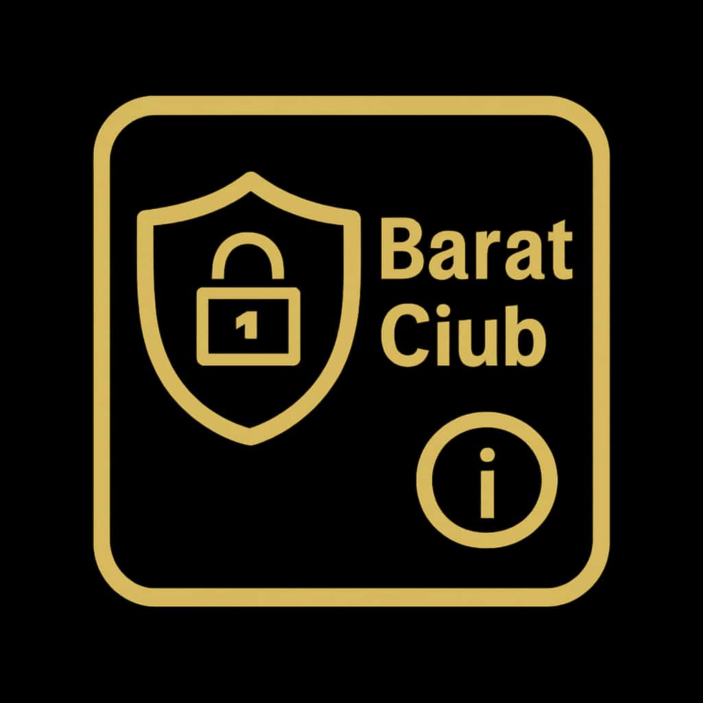 An icon illustrating account security for Barat Club.