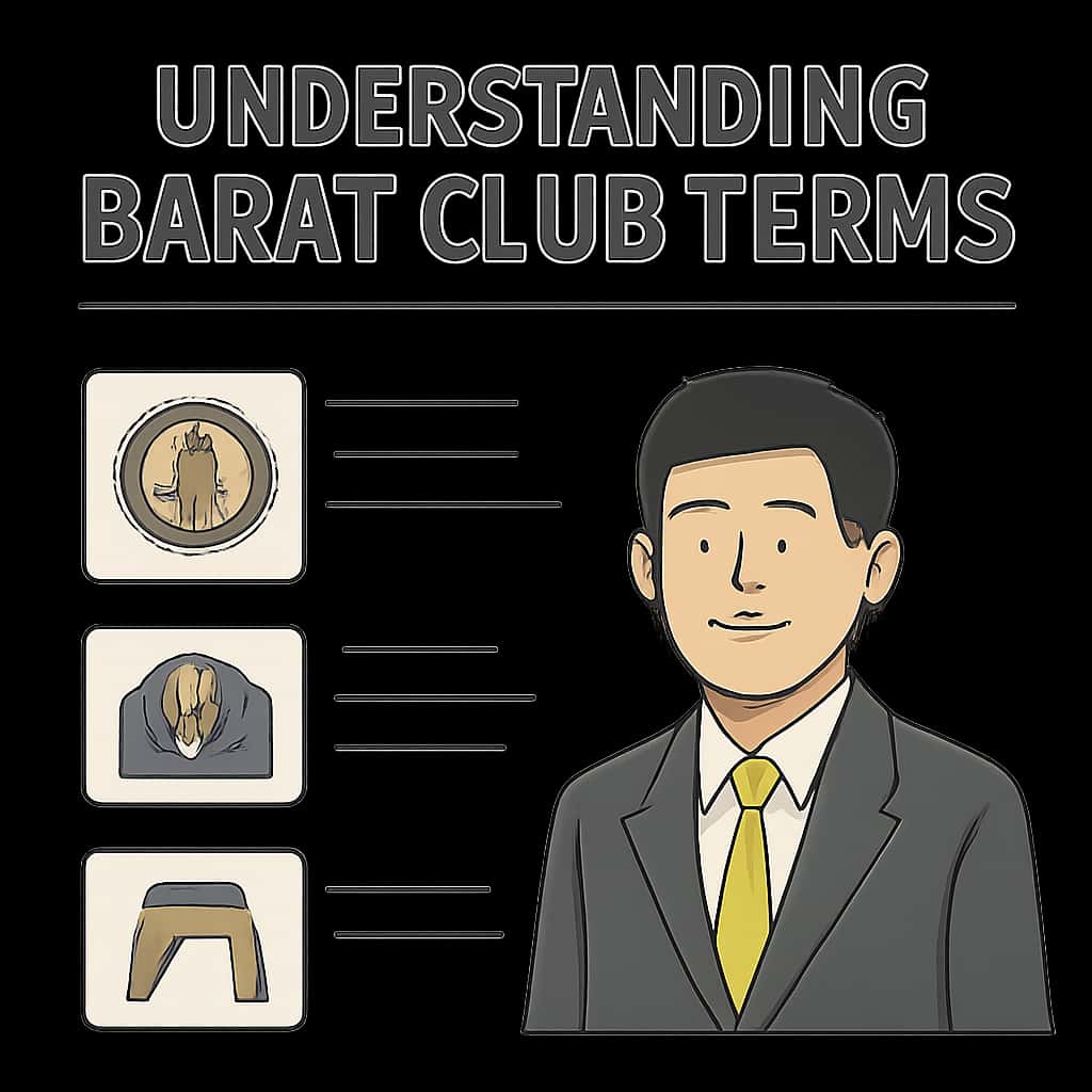 An illustration detailing key aspects of Barat Club Terms.